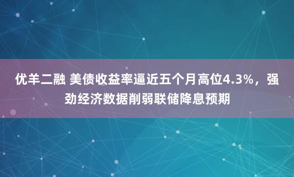 优羊二融 美债收益率逼近五个月高位4.3%，强劲经济数据削弱联储降息预期